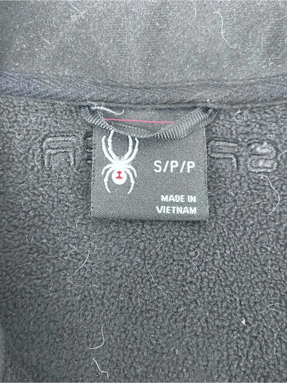 Spyder Men's Gray and Black Full Zip Fleece Jacket Size S; Active, Outdoor